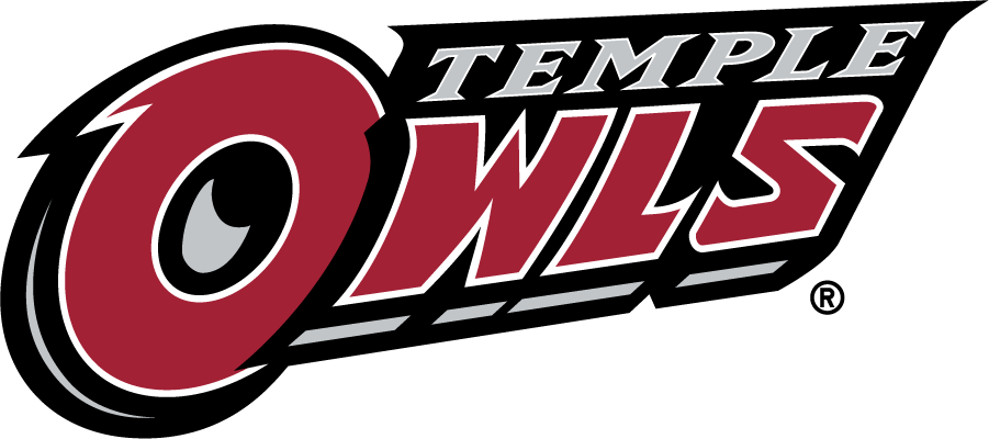 Temple Owls 1996-2014 Wordmark Logo v5 iron on transfers for clothing